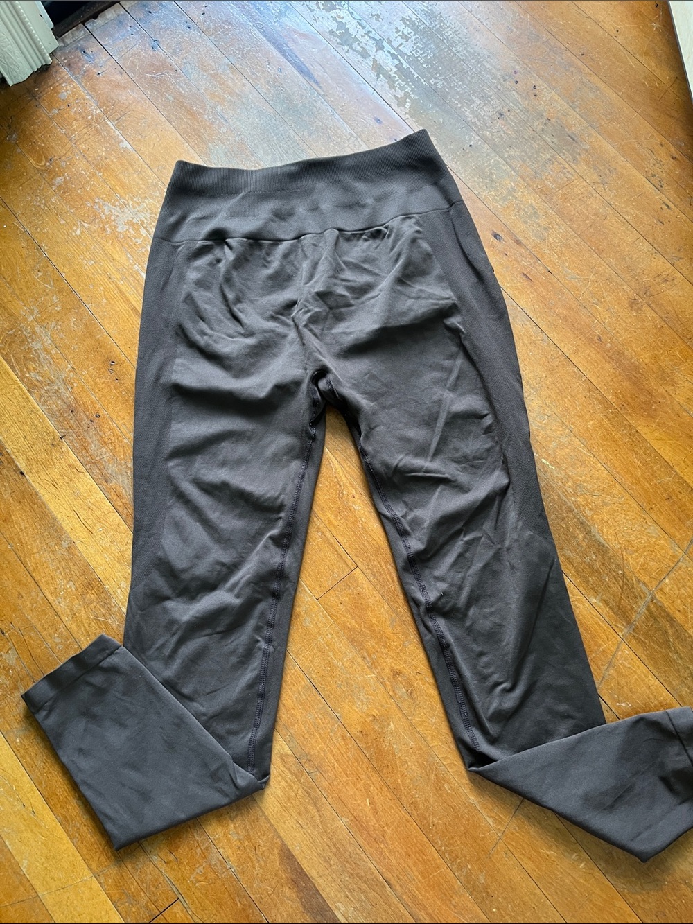 Dark brown High-Waist Active Leggings
